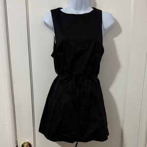 Princess Polly Black Sleeveless Dress with Built-in Shorts